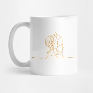 Gentleman holding arms-gentleman design Mug